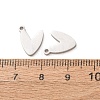 304 Stainless Steel Charms SA-G606-02P-3