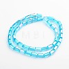 AB Color Plated Faceted Cuboid Electroplate Glass Beads Strands EGLA-F109-A07-2