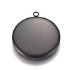 304 Stainless Steel Pendant Cabochon Settings STAS-G127-13-20mm-B-2