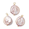 Natural Baroque Pearl Keshi Pearl Pendants PALLOY-JF04629-01-1