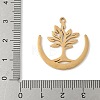 304 Stainless Steel Pendants STAS-V016-21G-3