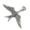 304 Stainless Steel Big Pendants STAS-C164-04AS-2