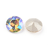 Pointed Back & Back Plated Glass Rhinestone Cabochons RGLA-J012-8mm-001PS-2