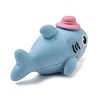 Sea Animals Opaque Resin Shark with Hat Figurine RE-CBA1AA1-03B-2