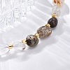 Natural Lodolite Quartz Beaded Bracelets for Women G-P563-07P-11-2