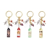 Resin & Glass & Alloy Keychain KEYC-JKC01158-1