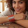 5Pcs Adjustable Braided Nylon Cord Bracelets UC0201-3-2