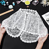 Detachable Polyester Bridal Lace Shawls AJEW-WH0248-14B-3