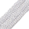 Crystal Glass Rondelle Beads Strands LS-EGLA-F049C-03-4