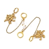 304 Stainless Steel Pendants & Natural Cultured Freshwater Pearl Leverback Earrings EJEW-JE07259-01-4