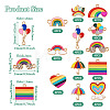 DIY Rainbow Color Pride Jewelry Making Finding Kit DIY-TA0004-73-12
