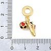 Sports Brass Enamel European Dangle Charm KK-CBA9AB3-11G-3