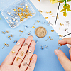 120Pcs 2 Colors Brass Ball Stud Earring Post FIND-AR0001-61-3
