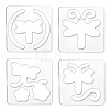 Acrylic Earring Handwork Template TOOL-WH0152-008-1