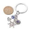 Resin & Tibetan Style Alloy Keychains KEYC-JKC00780-01-3