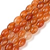 Natural Red Agate Beads Strands G-NH0030-01A-1