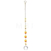 Halloween Handmade Lampwork Candy Corn Bead Suncatcher HJEW-JM05020-1