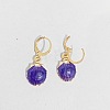 Ocean Theme Alloy Enamel Shell Shape Leverback Earrings FS-WG4EEAF-12-1