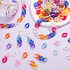 400Pcs 10 Colors Acrylic Linking Rings FIND-DC0001-44-6