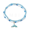 Ocean Alloy Charm Bracelets BJEW-MZ00338-02-3