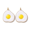 Alloy Enamel Pendants ENAM-O001-06B-G-1