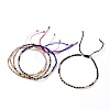 Adjustable  Nylon Thread Braided Bead Bracelets BJEW-JB05764-1