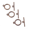 Tibetan Style Toggle Clasps TIBEP-A12208-R-FF-2