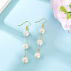 Round Brass Dangle Earrings EJEW-TAC00029-4