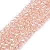 Electroplate Glass Beads Strands EGLA-A044-T1mm-B21-1