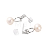 925 Sterling Silver Studs Earring EJEW-H002-27P-2
