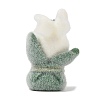 Animal Theme Flocky Opaque Resin Pendants RESI-H042-01P-11-3