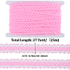 25M Nylon Elastic Pleated Lace Trim OCOR-CY0001-13E-2