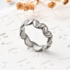 Heart 304 Stainless Steel Finger Ring RJEW-C125-01P-1