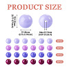 40Pcs 4 Colors Opaque Acrylic Beads MACR-TA0002-97B-4