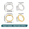 80Pcs 2 Colors Alloy Bead Frames FIND-AR0003-40-2