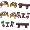 Resin Miniature Armchair Ornaments AJEW-SP0006-12-1