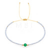 Adjustable Glass Seed Bead Braided Bead Bracelets for Women VT9382-40-1