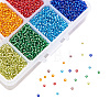   Mixed 12/0 Round Glass Seed Beads SEED-PH0006-2mm-12-4