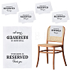 Polyester This Row Is Reserved Tablecloth AJEW-WH0455-376-1
