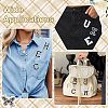 2 Bags 52Pcs 2 Colors Polyester Thread Cloth Patch PATC-CJ0001-11-7
