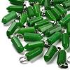 Dyed Natural White Jade Pendants G-Z067-07P-22-1