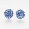 Polymer Clay Rhinestone Beads X-RB-K050-10mm-C23-2