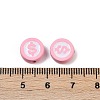 Spray Painted Alloy Beads PALLOY-S038-09B-2