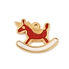 304 Stainless Steel with Red Enamel Pendants SA-CBAFCDF-03G-1