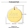 304 Stainless Steel Pendants STAS-OY010-69G-2