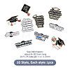 10Pcs 10 Style Graduation Theme Enamel Pins JEWB-FH0001-22-2
