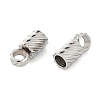 Tarnish Resistant 304 Stainless Steel Cord Ends STAS-Z084-07P-01-2