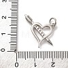 Brass Micro Pave Cubic Zirconia Pendants KK-Z072-82P-01-3