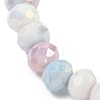 AB Color Faceted Rondelle Glass Beaded Stretch Bracelets for Women BJEW-PH01820-09-3
