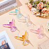 10Pcs 5 Colors Acrylic Pendant Decorations HJEW-GO0001-22-4